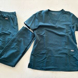 Figs Deep Teal Medical Scrub Set